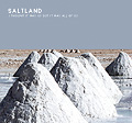 Piles of salt mined by local residents sit on the surface of the world's largest salt flats, the Salar de Uyuni